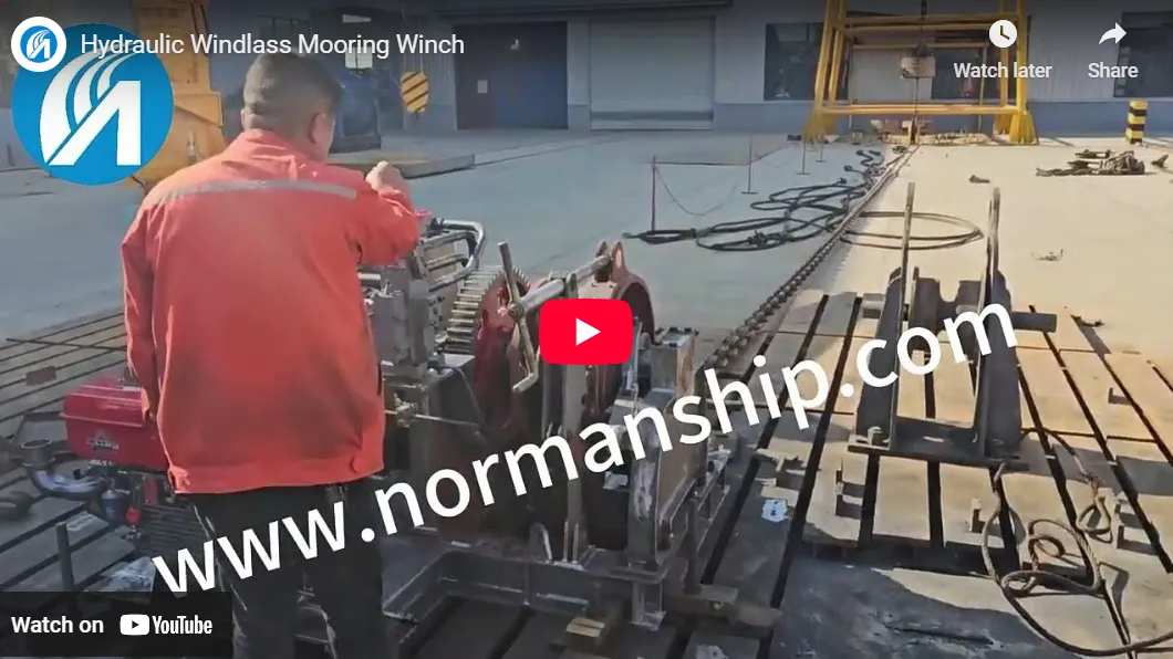 Hydraulische ankerlier en meerlier